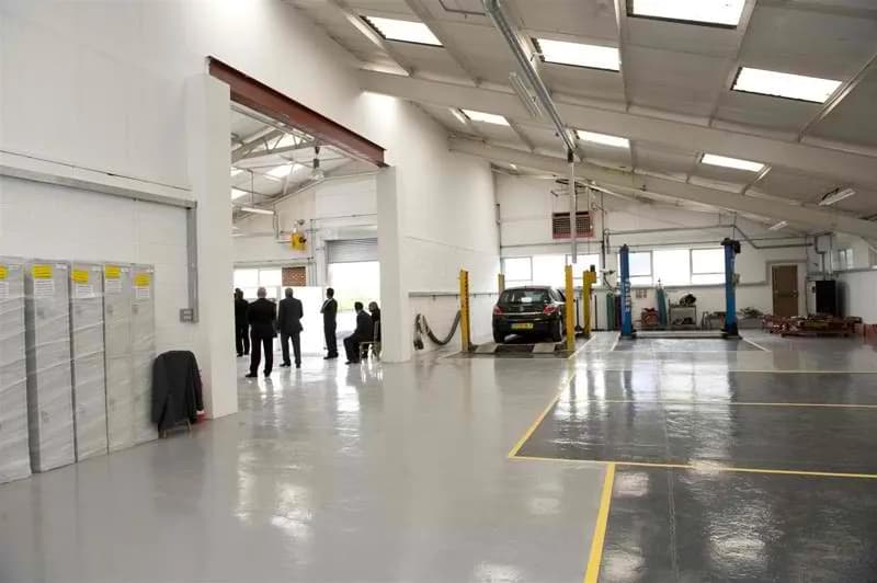 Vehicle on the ramp at Auto City Northolt